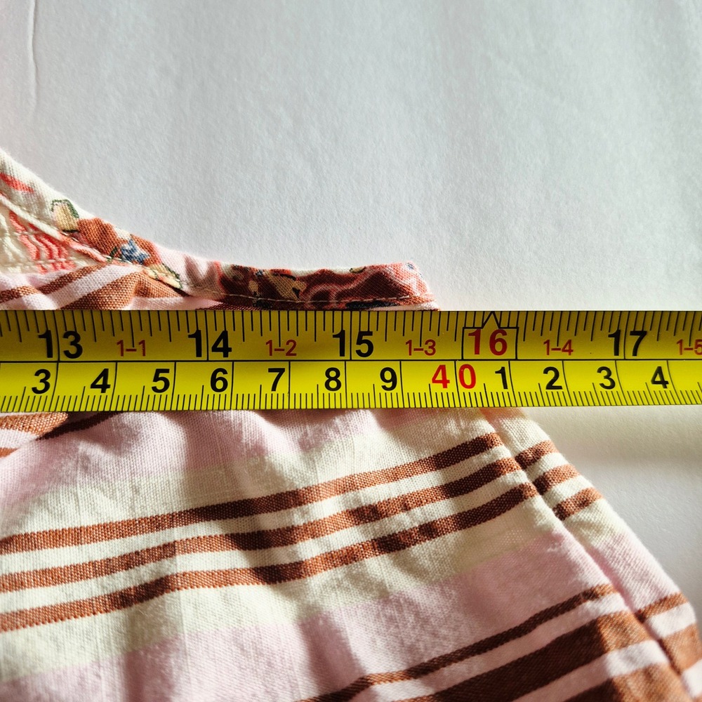 Universal Thread Size S Maxi Patchwork Dress Smocked Spaghetti Strap Cottagecore - Picture 8 of 9